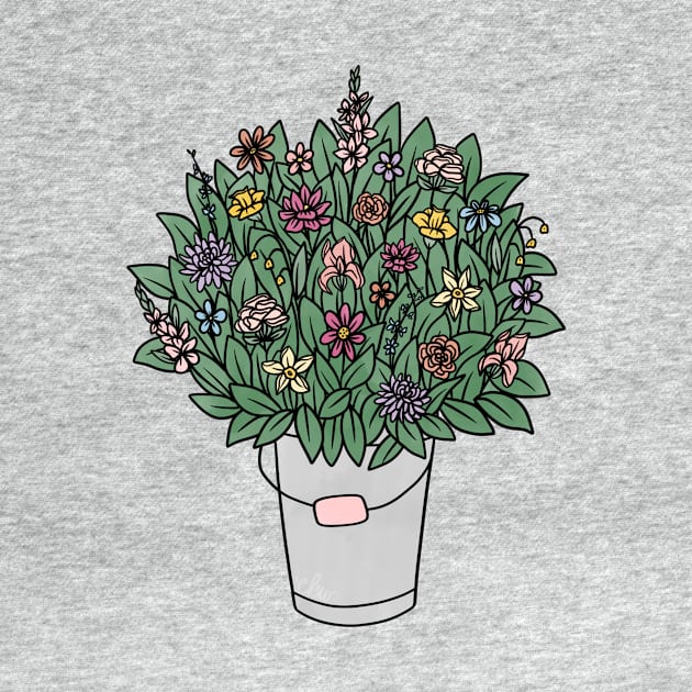 Flower Bucket by ekwbirthflowers